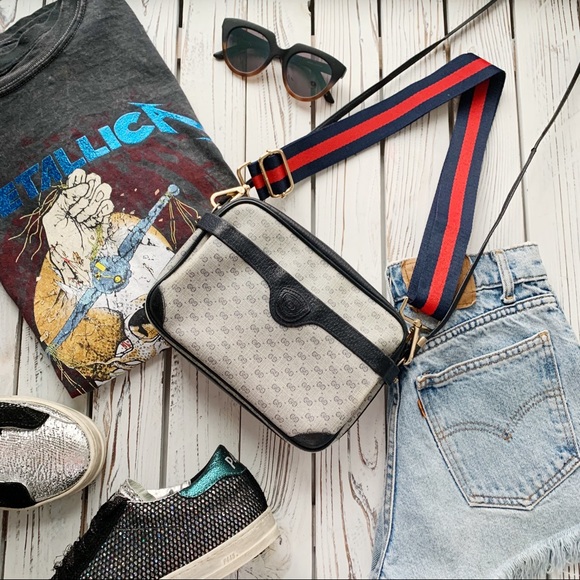 Gucci Handbags - VINTAGE GUCCI MICRO GG MONOGRAM ZIP CAMERA BAG